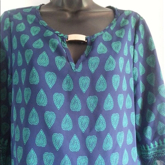 💕CUTE VINTAGE💕Lily Morgan paisley pattern blouse - Picture 5 of 8